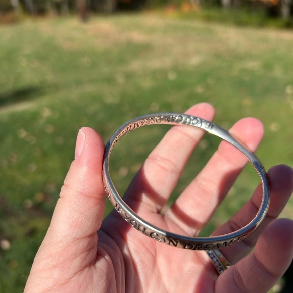 5/$25 prayer dream motivation prayer silver bangle bracelet 😌 - Picture 8 of 8